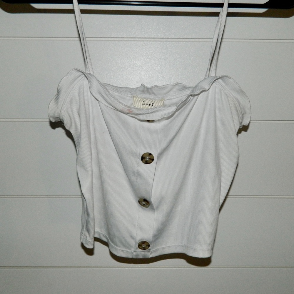 Love J button tank
